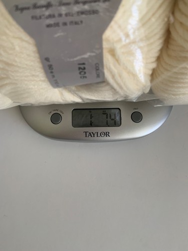 Zegna Baruffa Italy Maratona Yarn Lot Merino (NWT Wool Cable Plied Off White - Picture 8 of 8