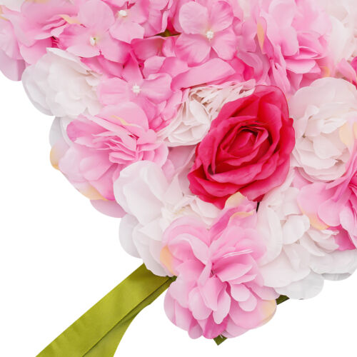 Fondo de pared de flores artificiales paneles de flores de rosa de seda decoración de telón de fondo de boda - Imagen 9 de 16