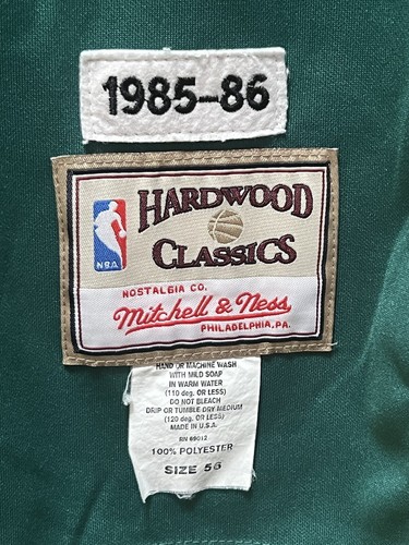 Boston Celtics Larry Bird # 33 Mitchel & Ness 1985-86 Team Jersey Men’s Size 56 - Picture 4 of 6