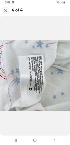 Neu mit Etikett Cat & Jack Baby Regenbogen ärmelloses Racerback Tanktop Kleid weiß 12M oder 18M - Bild 4 von 4