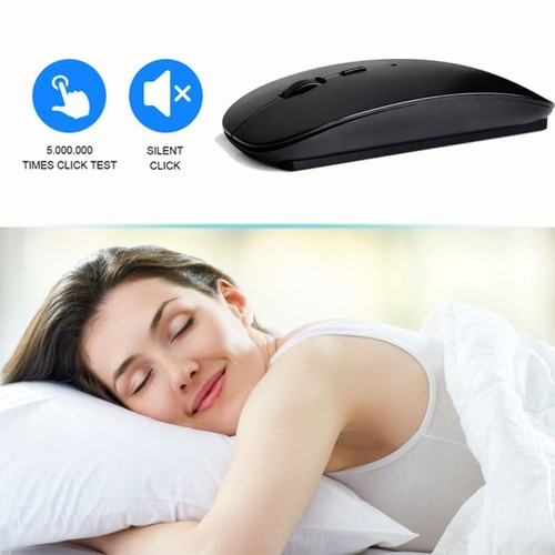 Wireless Optical Mice Games LED Slim RGB Mouse For PC Computer Laptop USH - Picture 6 of 12