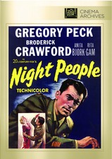 Night People,New DVD, Anita Björk, Broderick Crawford, Gregory Peck, Nunnally Jo