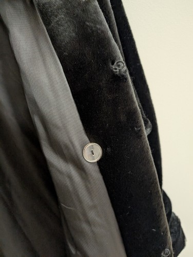 Vintage 80s Donnybrook Black Long Faux Fur Coat Womens Size L - Picture 4 of 9