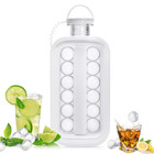 Ice Ball Maker Water Bottle: 2-in-1 Portable Kettle with 17 Grids