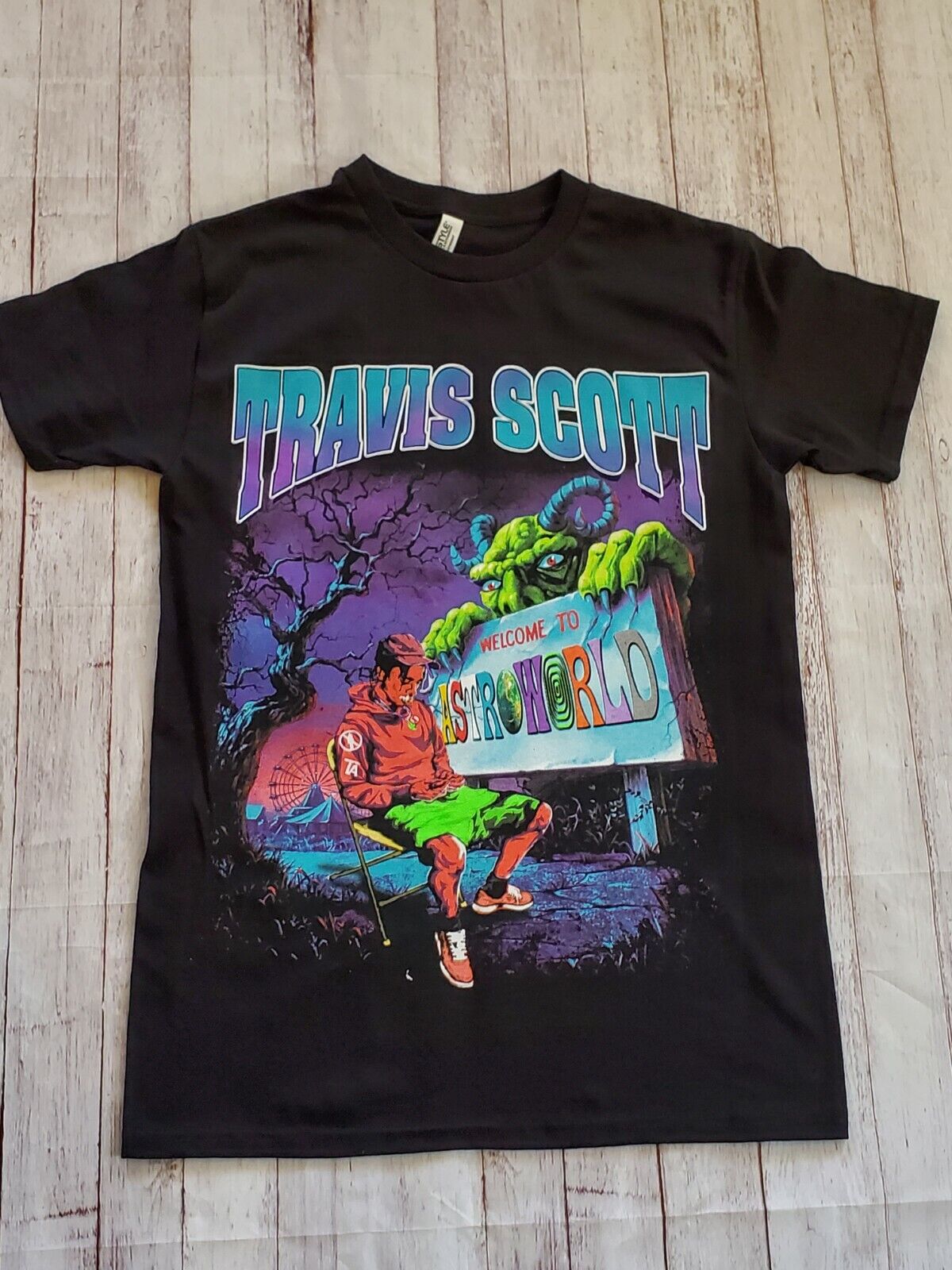 travis scott tシャツ astro world cactus