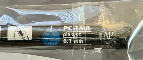 3 Uni POSCA PC-1Mr Blk MITSUBISHI PENCIL Paint Markers Ultra-Fine Pin Tip 0.7mm - Picture 12 of 15