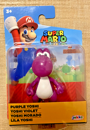 PURPLE YOSHI Super Mario Jakks Pacific 2.5" Figure - Picture 1 of 1