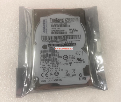 Lenovo ThinkServer 00LA880 4XB0G88761 600GB 10K SAS 3.5'' Hard Drive HDD