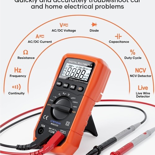Crenova Digital Multimeter mit Zubehör - Bild 2 von 9