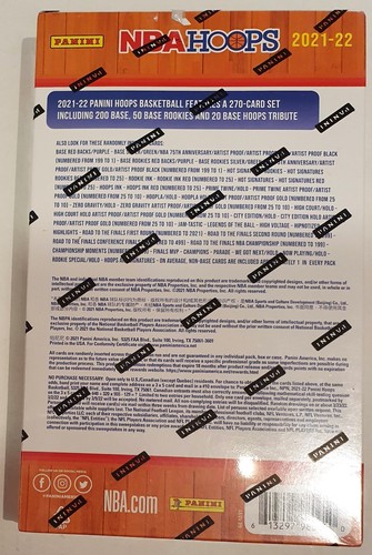 NBA Basketball Trading Cards 2021-22 Panini Hoops Hobby Box 192 cards Rare - Bild 3 von 3