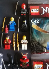LEGO ® Ninjago 7 figures (Cole, Zane), 3 polybags (30291 30292 30293) & accessories