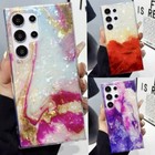 For Samsung Galaxy S25 S24 Ultra S23 S22 S21 Shockproof Marble IMD Case Cover