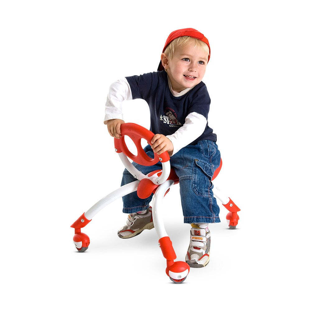 Ybike Pewi Ride On Push Sit Toy Kids Walking Buddy Indoor Outdoor Play Red 3y
