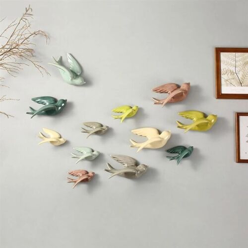 1 Stck. Fliegende Wand Vögel Hängen Moderner Stil Ornament Schwalbe Keramik 6 Farben - Bild 3 von 21