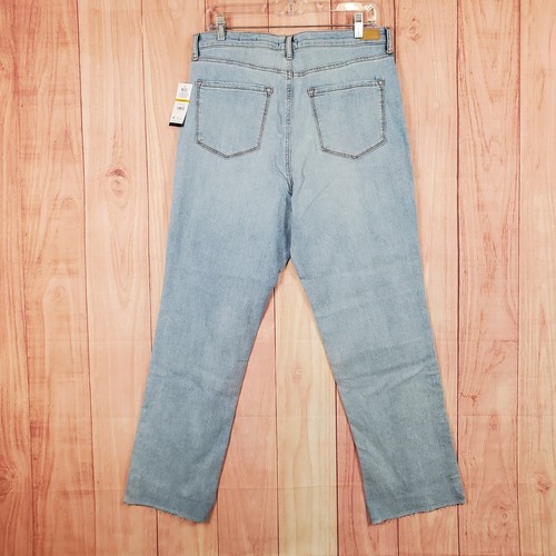 SOFIA Womens Eden Straight Super High Rise 90s Jeans Sz 14 Short Light Wash NEW - Picture 5 of 10