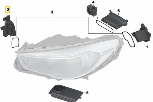 New Orig LED Modules for Headlight Full LED Adaptive BMW 5 F07 F10 F11 7352477 - Picture 4 of 4