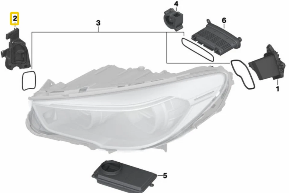 Nuevo Original LED Módulos para Faro Completo LED Adaptable BMW 5 F07 F10 F11 - Imagen 4 de 4