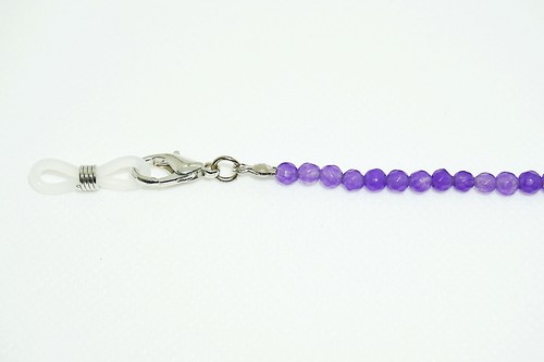 Elegante Brillenkette aus Amethyst - Bild 4 von 4