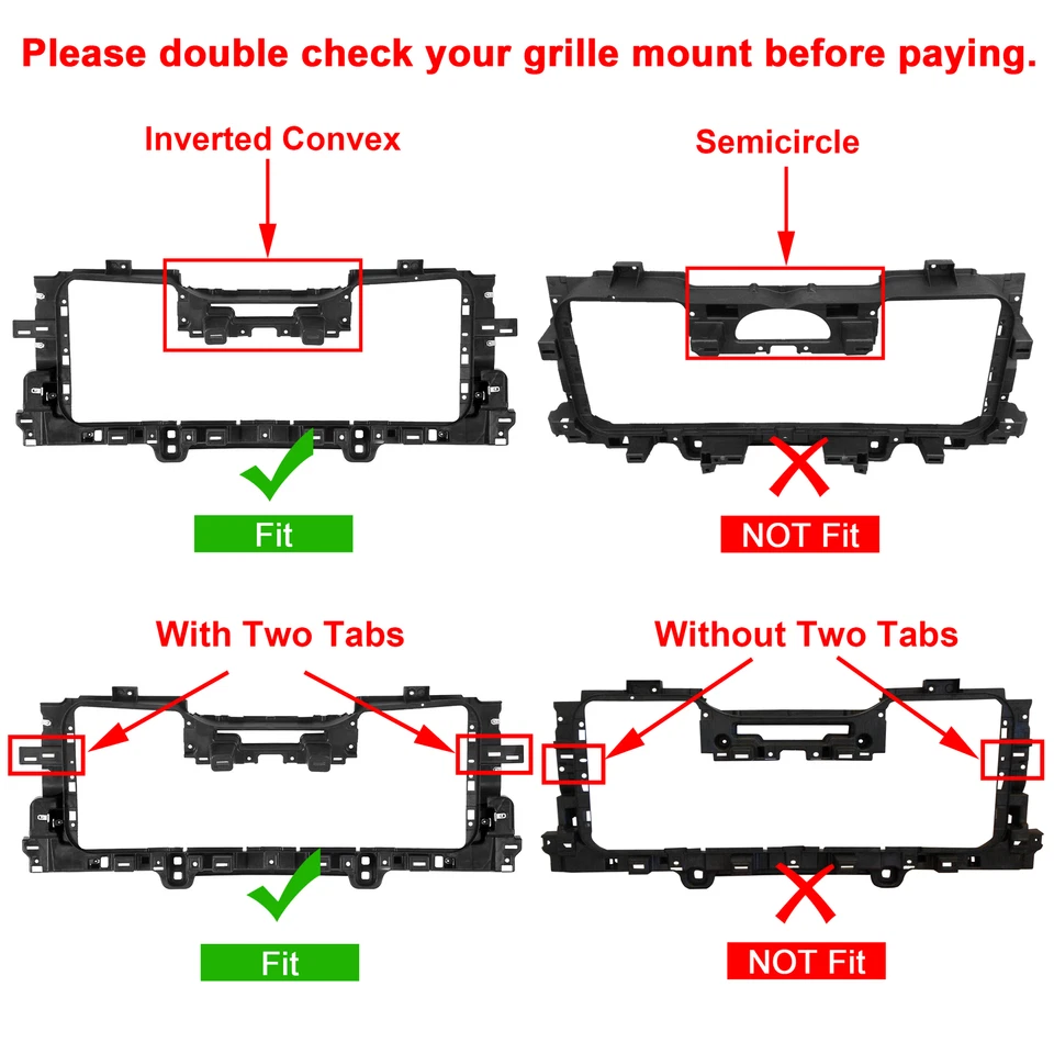 Radiator Support Grille Mounting For 14-15 Silverado 1500/2015-2020 2500/3500 HD - Image 2 of 4