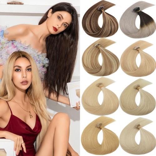 GRUESO Nano Anillo Micro Bucle Cuentas Ruso Remy Extensiones de Cabello Humano Rubio 150G+ - Imagen 7 de 43