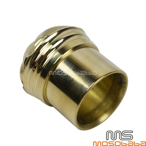 1.75" Exhaust Pipe Grilled Brass Exhaust Tip Universal For Custom Chopper Bobber - Picture 4 of 9