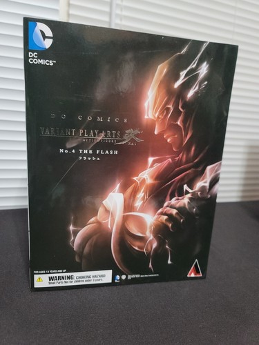 Square Enix DC Comics Variant Play Arts Kai No. 4 The Flash AUTHENTIC Rare NEW - Picture 1 of 10