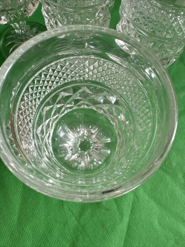 SET OF 4 VINTAGE ANCHOR HOCKING WEXFORD WATER GOBLETS 5 1/2" TALL - Picture 10 of 10