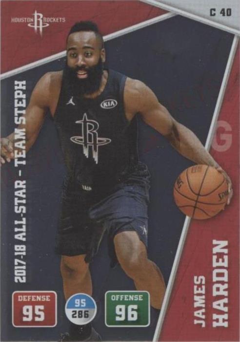 2018-19 Adrenalyn XL - James Harden #C 40 - 1 of 2