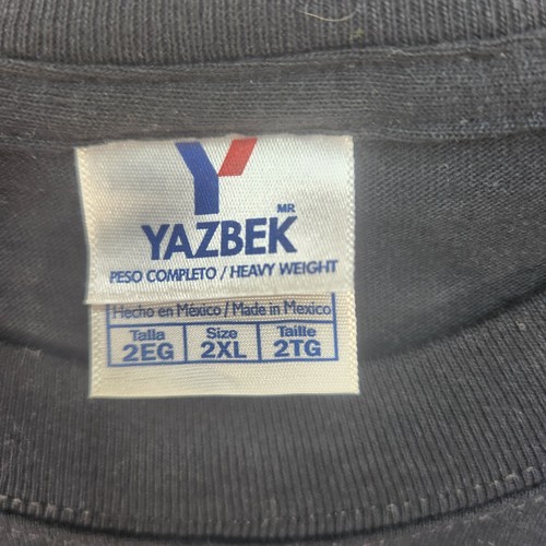 Yazbek Nosey Little F*cker Funny Joke Mens XXL T-shirt Distressed Faded Tourism - Picture 3 of 9