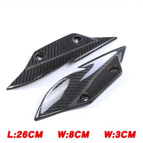 For BMW S1000RR 2009-2014 Real Carbon Fiber Side Winglet Wings Spoiler Cowl Trim - Picture 12 of 12
