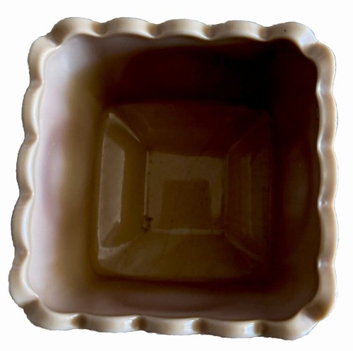 Fenton Chocolate Glass Planter Patriotic Bicentennial Founding Fathers 1976 - Picture 4 of 5