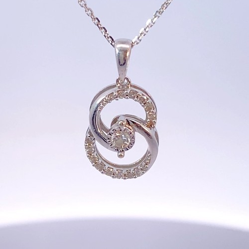 Collana con diamanti 20" 16 diamanti .25 carati T.W. Oro bianco 10 carati 3,1 g (MI1069441) - Foto 9 di 21