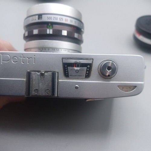 Petri 7 S Circle Eye System 35mm Film Camera Rangefinder And Extra 45mm Lenses - Picture 6 of 24