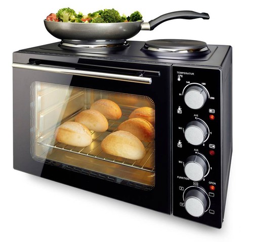 Kompakt Backofen Emerio MO-125236.4 Umluft Herdplatten Single Küche - Bild 1 von 6