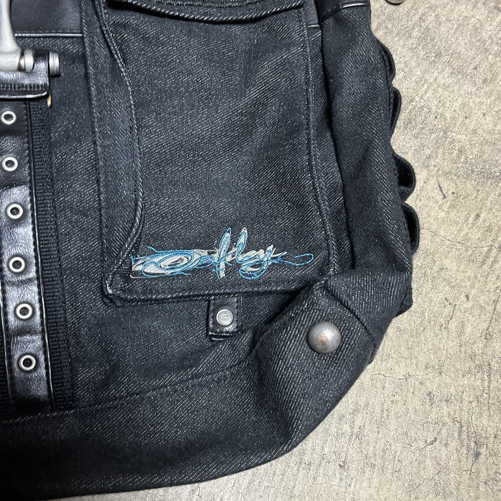 RARE Tactical 2000s Oakley Software Denim Side bag Technical