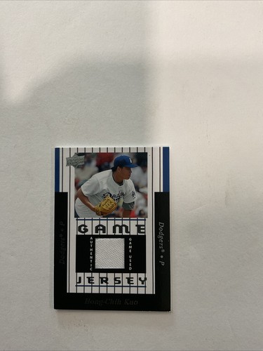 Camiseta deportiva 2008 Upper Deck La Dodgers Hong-Chih Kuo auténtica usada en juegos #97-HK ⚾️♨️F - Imagen 2 de 4