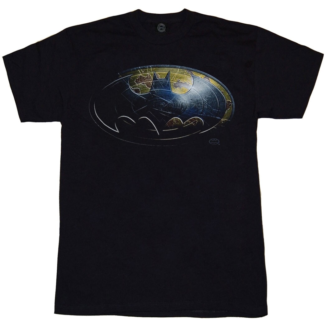 ALTRA T shirt Batman con logo scudo in metallo