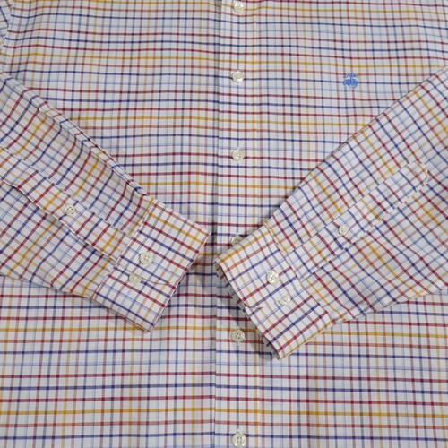 Brooks Brothers Non Iron Supima Cotton LS Men’s Large Button Down Shirt Gingham - Picture 7 of 14
