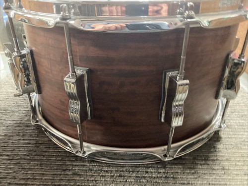 Ludwig Standard Maple 8x14 Aged Ebony wrap veneer Snare Drum - Picture 5 of 5