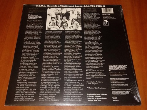 SOUL CAN YOU FEEL IT LP *RARE* DMM PRESSING VINYL BGP RECORDS UK REISSUE New - Picture 2 of 2