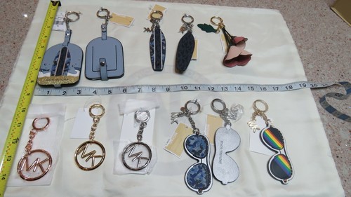 NEW UNIQUE Michael Kors 64 Key Chains FOBS Bag Charms SEE All Photos Women/Men - Picture 144 of 146