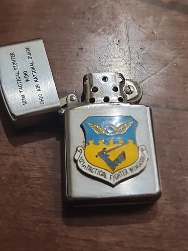 USAF 121ST Tactical Fighter Wing Lighter-Made by Vulcan-SEE STORE MEDALS -COINS - Picture 6 of 7