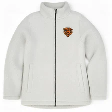 NFL Chicago Bears Full Zip FuzzyJuniors/Teens Women's Jacket  Choose Size