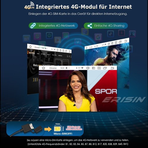 Android 13 Autoradio DAB+ GPS Wifi Navi Kia Rio Sorento Cerato Sportage Carnival - Bild 12 von 21
