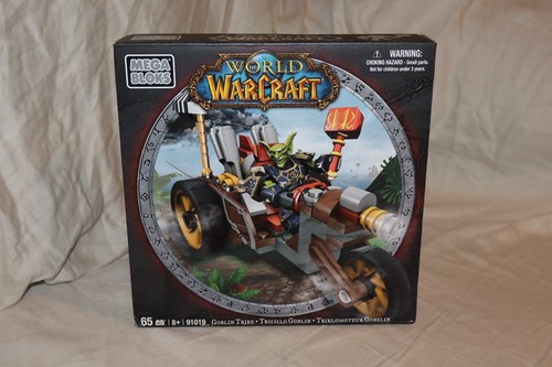 Mega Bloks World of WarCraft Horde Goblin Trike 65 Piece Blocks Set #91019 NEW - Picture 1 of 6