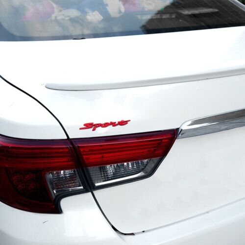 Red 3D Metal SPORT Logo Emblem Badge Sticker Trunk Fender Decals Car Accessories - Picture 4 of 5