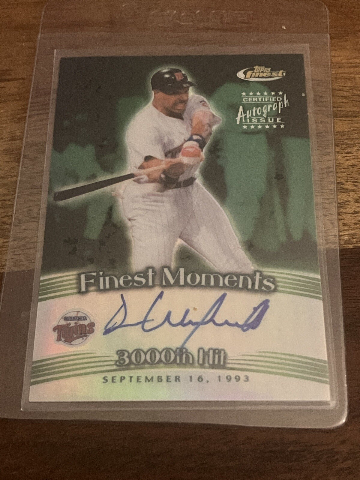 2001 Finest Moments Refractors Autograph #FMADW Dave Winfield Twins HOF  Rare