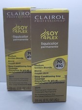 2 Pack Clairol Professional Liquicolor 7G/41G Medium Golden Blonde, 2 oz