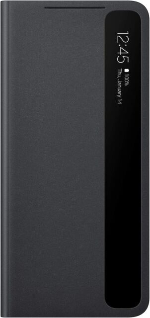 Samsung Clear View Cover per Galaxy S21 Ultra 5G (2021) Nero Originale Samsung Clear View Cover per Galaxy S21 Ultra 5G (2021) Nero Originale