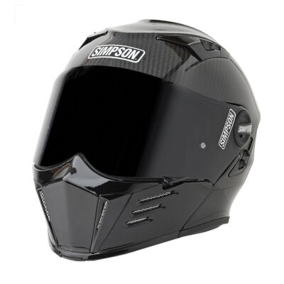 Simpson Racing Products Mod Bandit Motorcycle Helmet Carbon Fiber - Medium